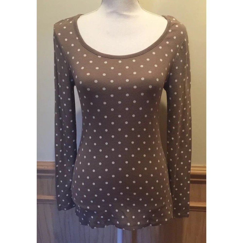 Old Navy ~ Women's Pull Over Top/Blouse ~ Brown ~ Long Sleeve